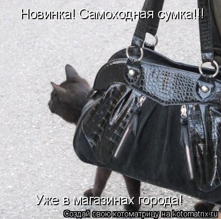 Новинка! Самоходная сумка!!! Уже в магазинах города!... Котоматрица: Новинка! Самоходная сумка!!! Уже в магазинах города!