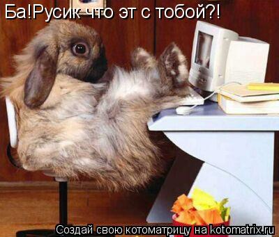 Котоматрица: Ба!Русик что эт с тобой?!