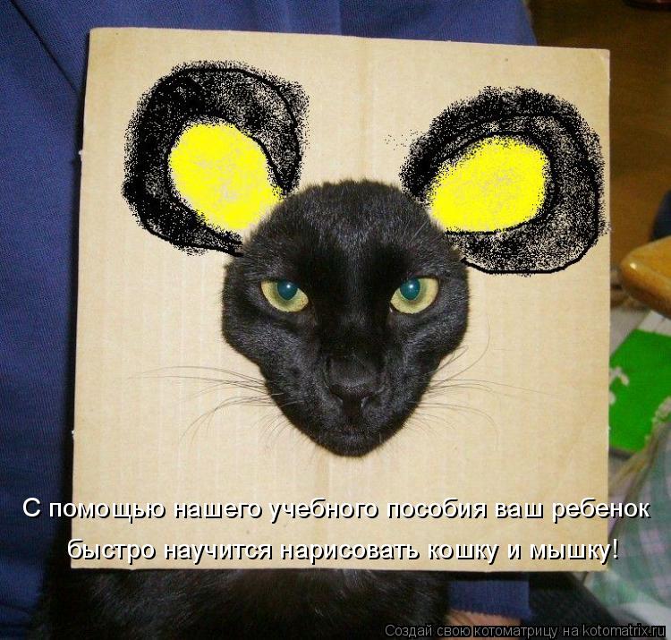 Котоматрица: С помощью нашего учебного пособия ваш ребенок быстро научится нарисовать кошку и мышку!