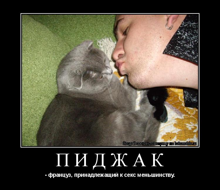 Котоматрица: пиджак - француз, принадлежащий к секс меньшинству.