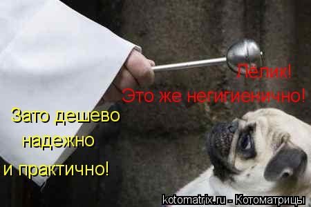 Лёлик! Это же негигиенично! Зато дешево надежно и практично!... Котоматрица: Лёлик! Это же негигиенично! Зато дешево надежно и практично!