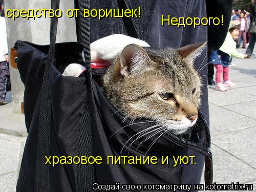 Котоматрица: средство от воришек! Недорого! №хразовое питание и уют.
