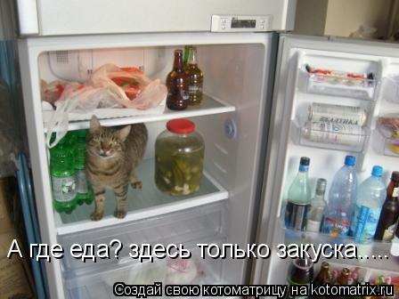 А где еда? здесь только закуска........ Котоматрица: А где еда? здесь только закуска.....