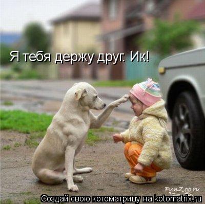 Котоматрица: Я тебя держу друг. Ик!