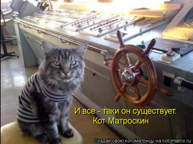 И все - таки он существует. Кот Матроскин... Котоматрица: И все - таки он существует. Кот Матроскин