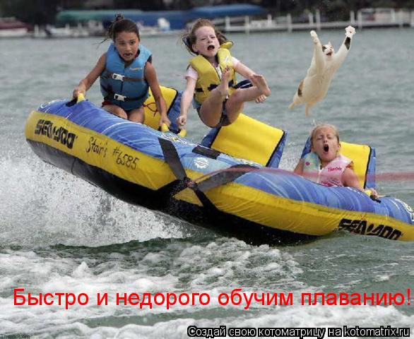Быстро и недорого обучим плаванию!... Котоматрица: Быстро и недорого обучим плаванию!