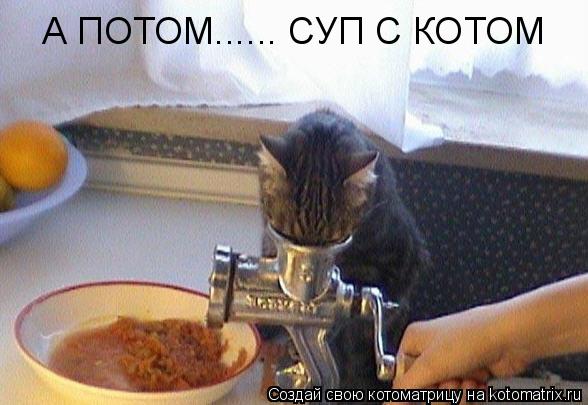А ПОТОМ...... СУП С КОТОМ... Котоматрица: А ПОТОМ...... СУП С КОТОМ