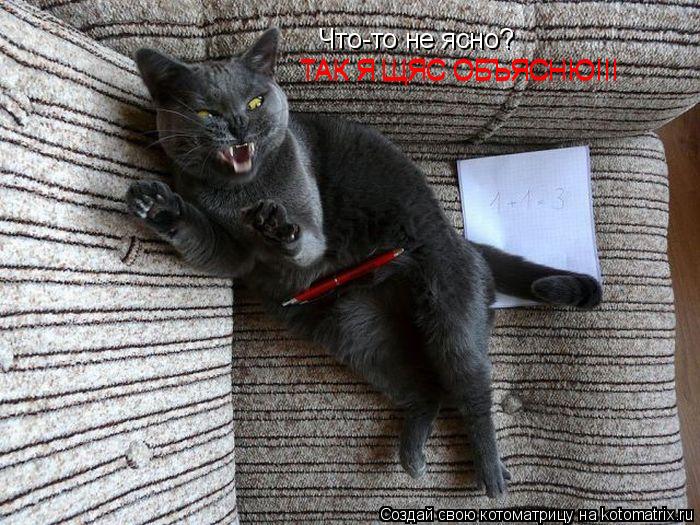 Что-то не ясно? ТАК Я ЩЯС ОБЪЯСНЮ!!! ТАК Я ЩЯС ОБЪЯСНЮ!!!... Котоматрица: Что-то не ясно? ТАК Я ЩЯС ОБЪЯСНЮ!!! ТАК Я ЩЯС ОБЪЯСНЮ!!!