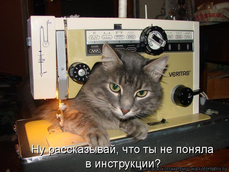 в инструкции? Ну рассказывай, что ты не поняла... Котоматрица: в инструкции? Ну рассказывай, что ты не поняла
