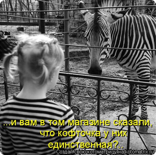 что кофточка у них единственная?.. ...и вам в том магазине сказали,... Котоматрица: что кофточка у них единственная?.. ...и вам в том магазине сказали,