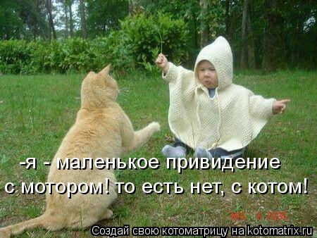 -я - маленькое привидение с мотором! то есть нет, с котом!... Котоматрица: -я - маленькое привидение с мотором! то есть нет, с котом!