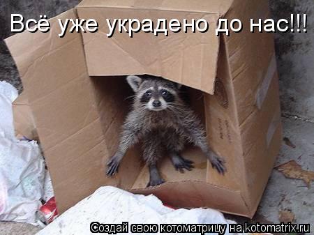 Всё уже украдено до нас!!!... Котоматрица: Всё уже украдено до нас!!!