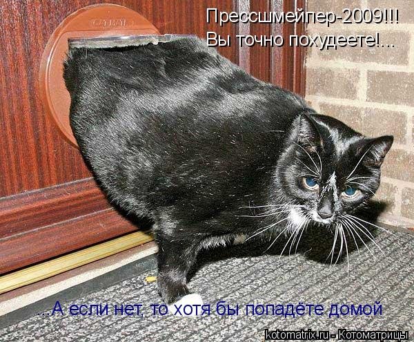Котоматрица: Прессшмейпер-2009!!!   Вы точно похудеете!... ...А если нет, то хотя бы попадёте домой