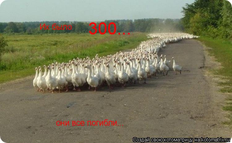 Их было 300... они все погибли...... Котоматрица: Их было 300... они все погибли...
