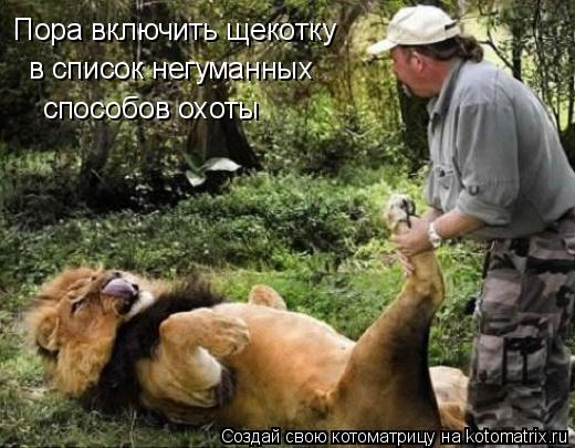 Пора включить щекотку в список негуманных способов охоты... Котоматрица: Пора включить щекотку в список негуманных способов охоты