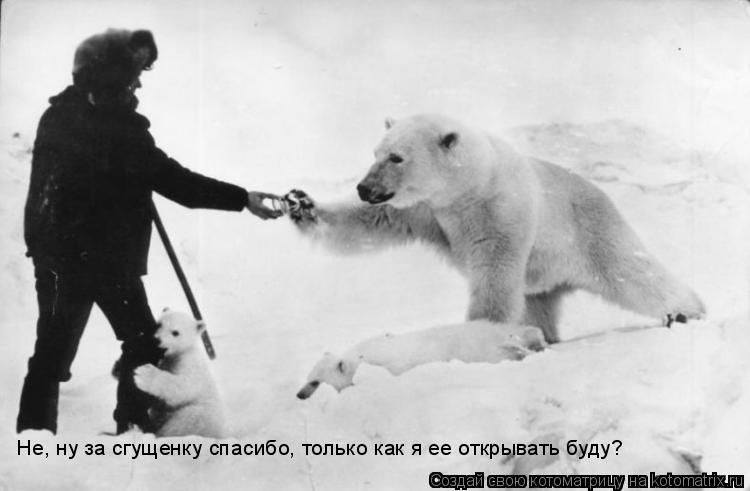 Котоматрица: Не, ну за сгущенку спасибо, только как я ее открывать буду?