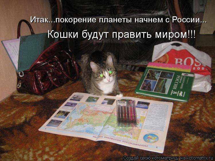 Итак...покорение планеты начнем с России... Кошки будут править миром!!!... Котоматрица: Итак...покорение планеты начнем с России... Кошки будут править миром!!!