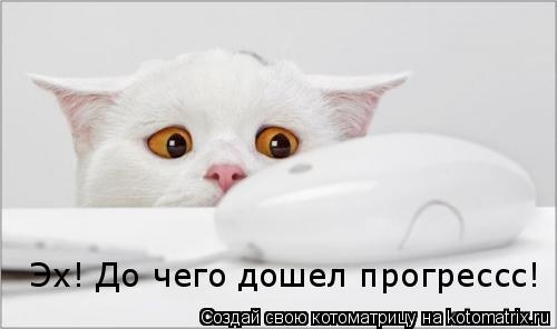Эх! До чего дошел прогрессс!... Котоматрица: Эх! До чего дошел прогрессс!