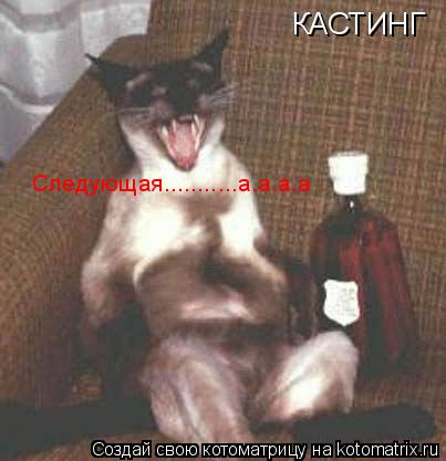 КАСТИНГ Следующая...........а.а.а.а... Котоматрица: КАСТИНГ Следующая...........а.а.а.а