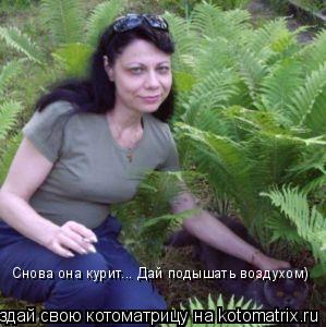 Снова она курит... Дай подышать воздухом)... Котоматрица: Снова она курит... Дай подышать воздухом)