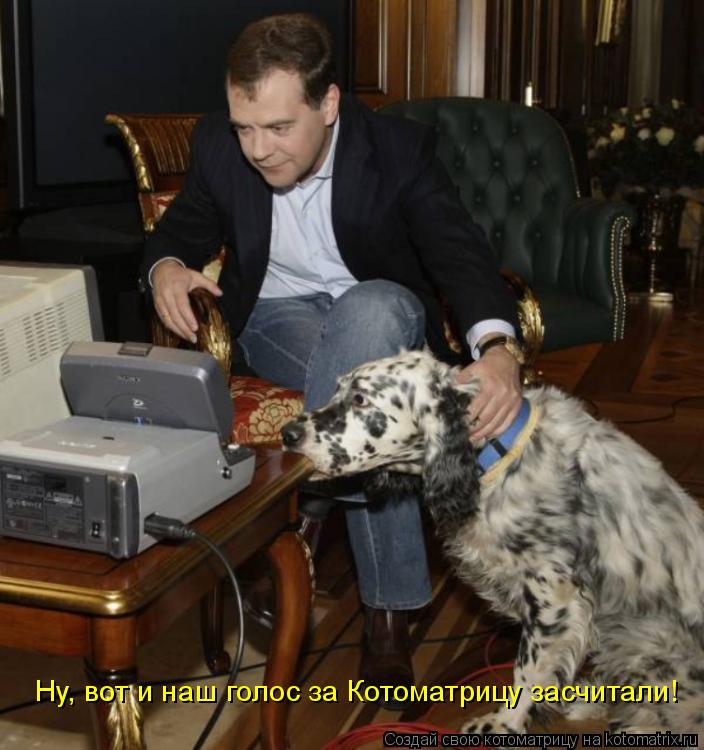 Ну, вот и наш голос за Котоматрицу засчитали!... Котоматрица: Ну, вот и наш голос за Котоматрицу засчитали!