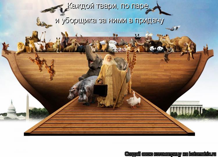 Каждой твари, по паре, и уборщика за ними в придачу... Котоматрица: Каждой твари, по паре, и уборщика за ними в придачу