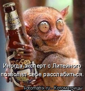 Котоматрица: Иногда эксперт с Литейного позволял себе расслабиться.