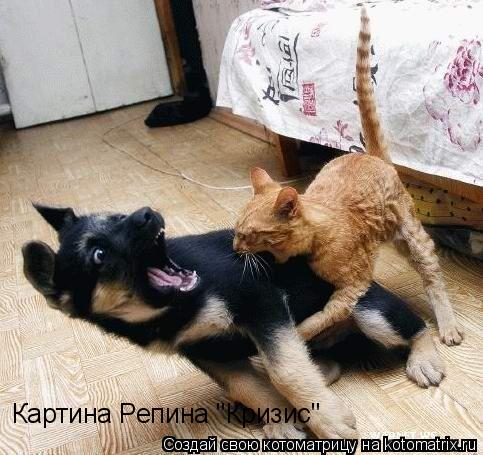 Котоматрица: Картина Репина "Кризис"