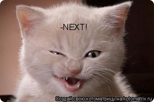 -NEXT!... Котоматрица: -NEXT!