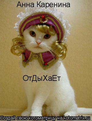 Котоматрица: Анна Каренина ОтДыХаЕт