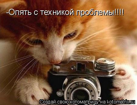 Котоматрица: -Опять с техникой проблемы!!!!