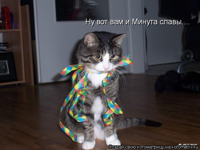 Котоматрица: Ну вот вам и Минута славы....