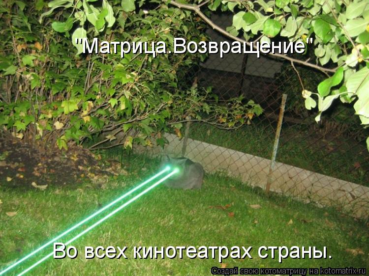 "Матрица.Возвращение" Во всех кинотеатрах страны.... Котоматрица: "Матрица.Возвращение" Во всех кинотеатрах страны.
