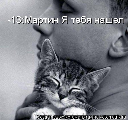Котоматрица: -13:Мартин Я тебя нашел