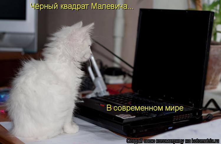 Котоматрица: Чёрный квадрат Малевича... В современном мире