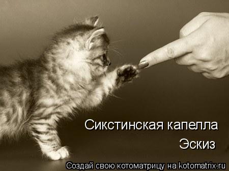 Котоматрица: Сикстинская капелла Эскиз