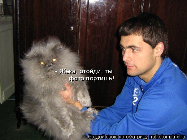 Котоматрица: - Жека, отойди, ты  фото портишь!