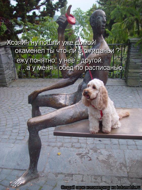 хозяин взял меня с собою на свиданье -Хозяин ну пошли уже домой! ежу понятно: у нее - другой. ... Котоматрица: хозяин взял меня с собою на свиданье -Хозяин ну пошли уже домой! ежу понятно: у нее - другой. ...а у