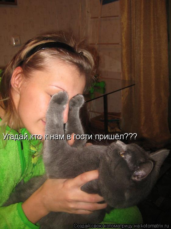 Угадай,кто к нам в гости пришёл???... Котоматрица: Угадай,кто к нам в гости пришёл???