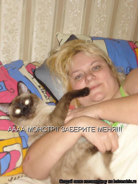 Котоматрица: АААА МОНСТР!! ЗАБЕРИТЕ МЕНЯ!!!