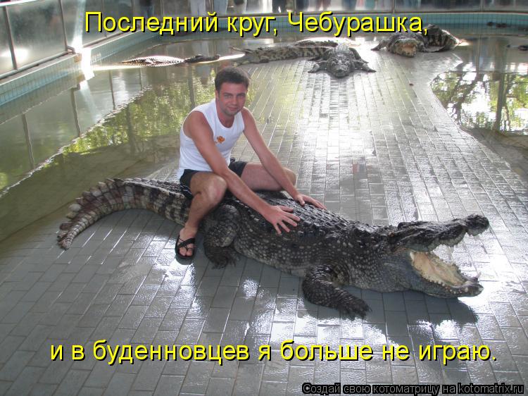 Последний круг, Чебурашка, и в буденновцев я больше не играю.... Котоматрица: Последний круг, Чебурашка, и в буденновцев я больше не играю.