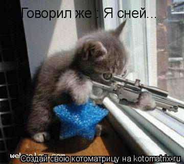 Котоматрица: Говорил же : Я сней...