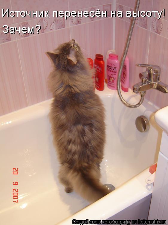 Котоматрица: Источник перенесён на высоту! Зачем?