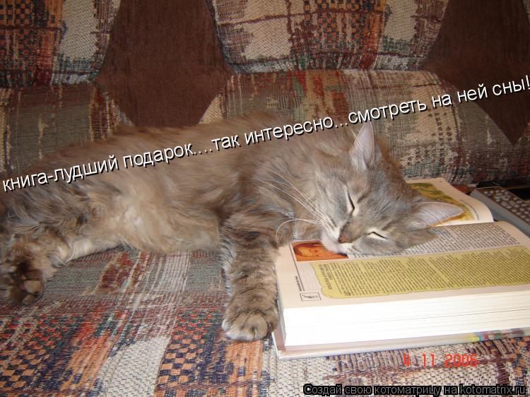 Котоматрица: книга-лудший подарок....так интересно...смотреть на ней сны!!!