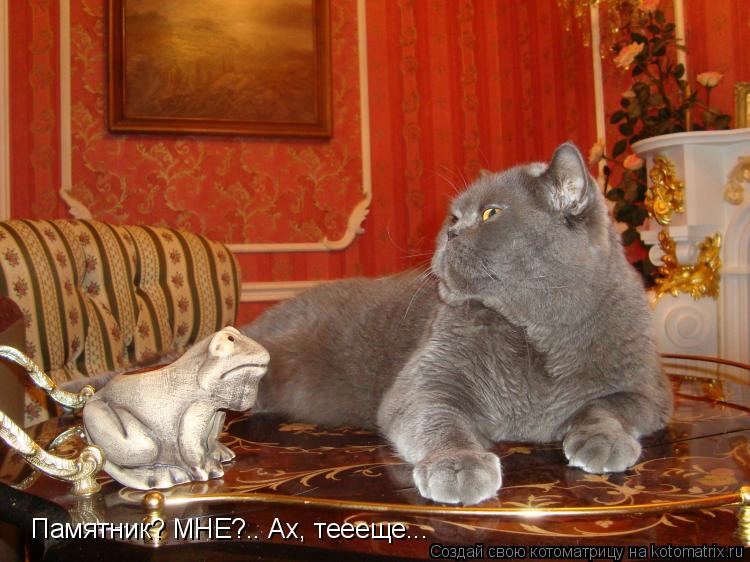 Памятник? МНЕ?.. Ах, теееще...... Котоматрица: Памятник? МНЕ?.. Ах, теееще...
