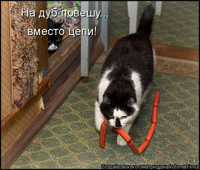 На дуб повешу... вместо цепи!... Котоматрица: На дуб повешу... вместо цепи!