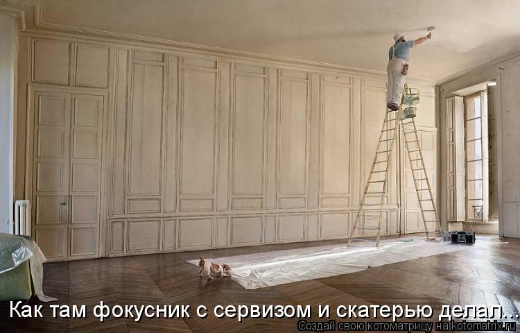 Как там фокусник с сервизом и скатерью делал...... Котоматрица: Как там фокусник с сервизом и скатерью делал...