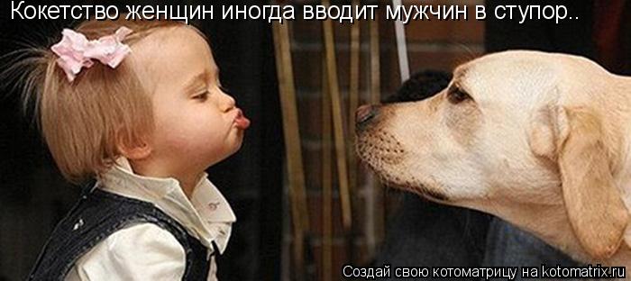 Кокетство женщин иногда вводит мужчин в ступор..... Котоматрица: Кокетство женщин иногда вводит мужчин в ступор..
