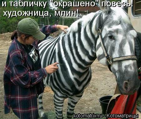 и табличку "окрашено" повесь! художница, млин!... Котоматрица: и табличку "окрашено" повесь! художница, млин!