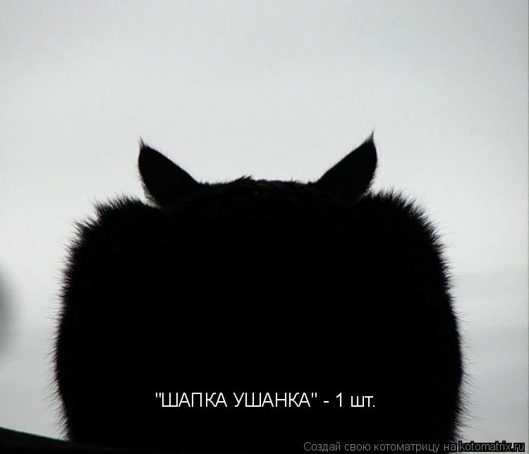 "ШАПКА УШАНКА" - 1 шт.... Котоматрица: "ШАПКА УШАНКА" - 1 шт.